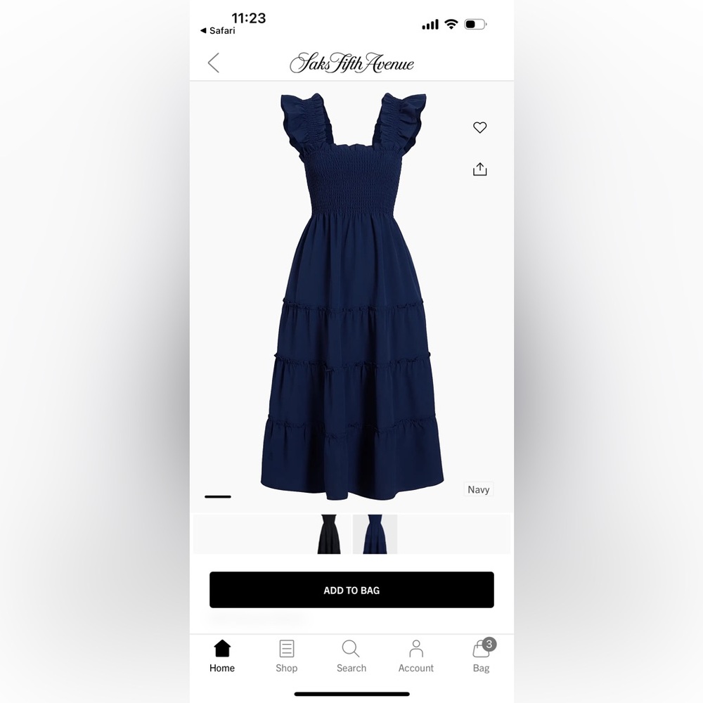 Navy ellie nap dress xs hillhouse